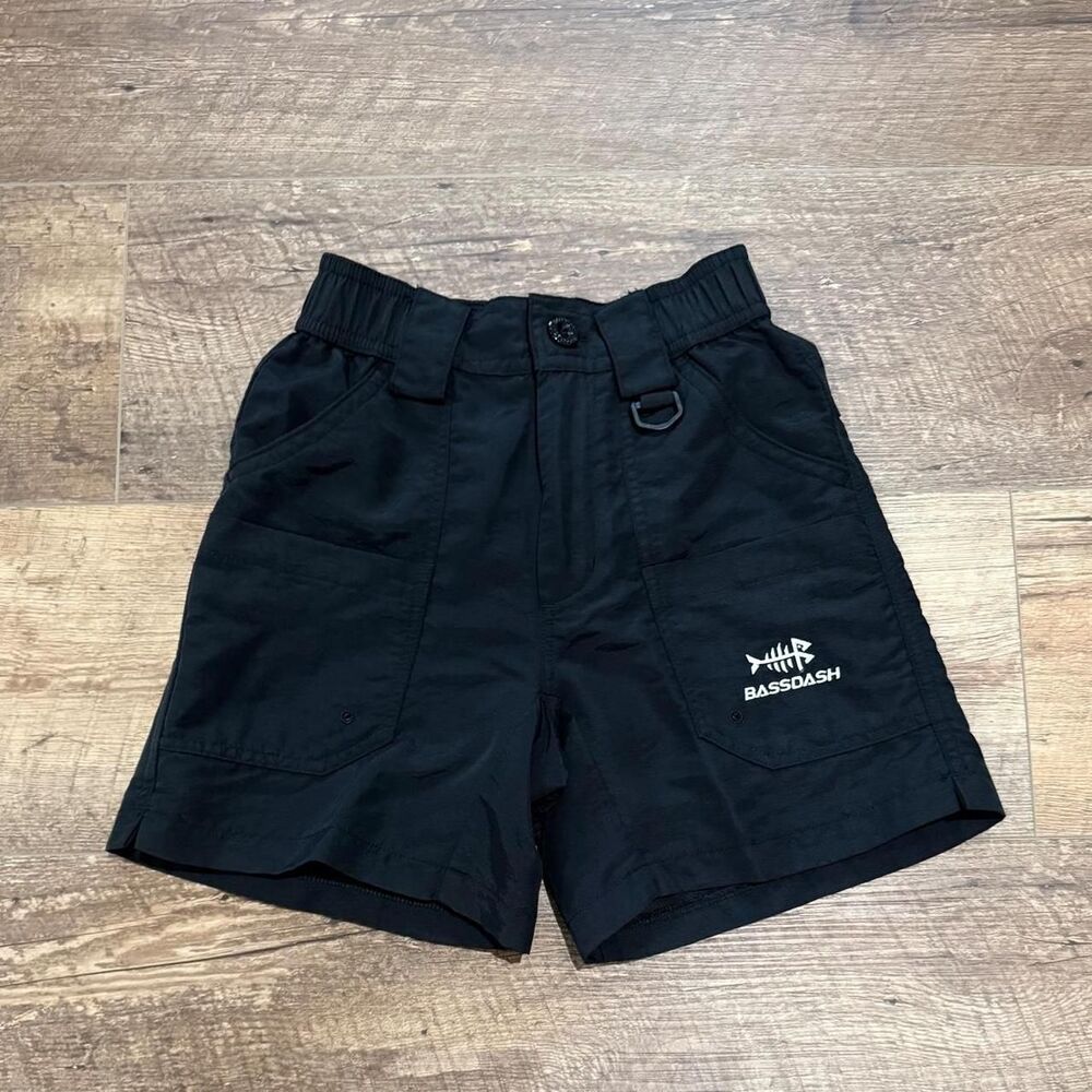 Bassdash Boy's Black Shorts xsmall nwot